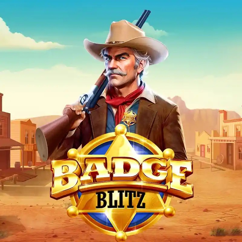 Badge Blitz slot visual from Pragmatic Play available on betsnjet.nl