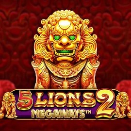 5 Lions Megaways 2 online game logo by Pragmatic Play on betsnjet.nl