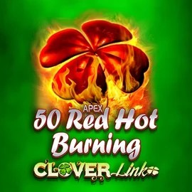 50 Red Hot Burning Clover Links logo by Novomatic at BetJets Casino